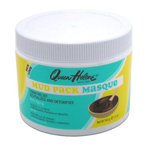 Queen Helene Mud Pack Masque For Face Toxin Relief revitalizes And Detoxifies, 12 oz